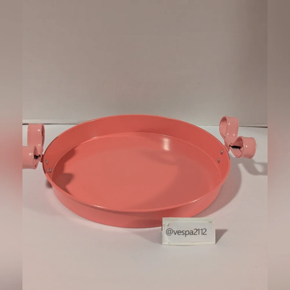Target Bullseye Playground Valentines Bow Tray Pink Metal Bows